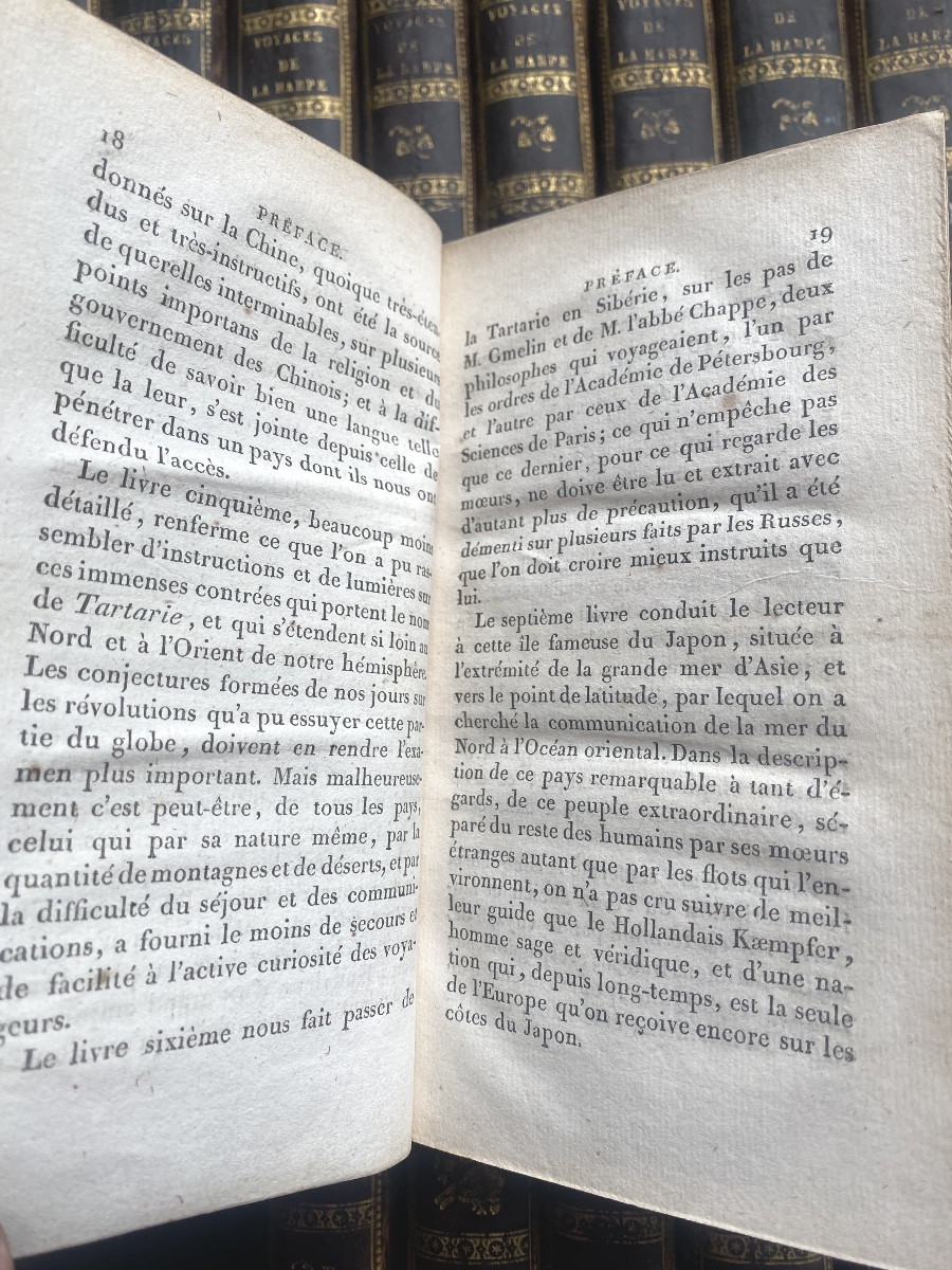 Beautiful Series In 28 Vol. In 12: Summary Of The General History Of Travel; Jj La Harpe 19th-photo-4