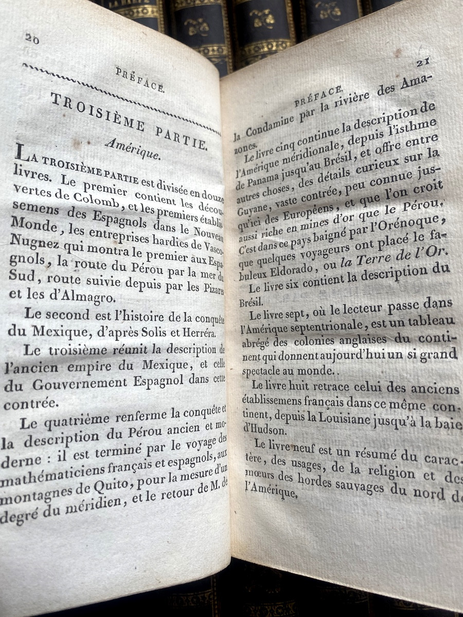 Beautiful Series In 28 Vol. In 12: Summary Of The General History Of Travel; Jj La Harpe 19th-photo-5