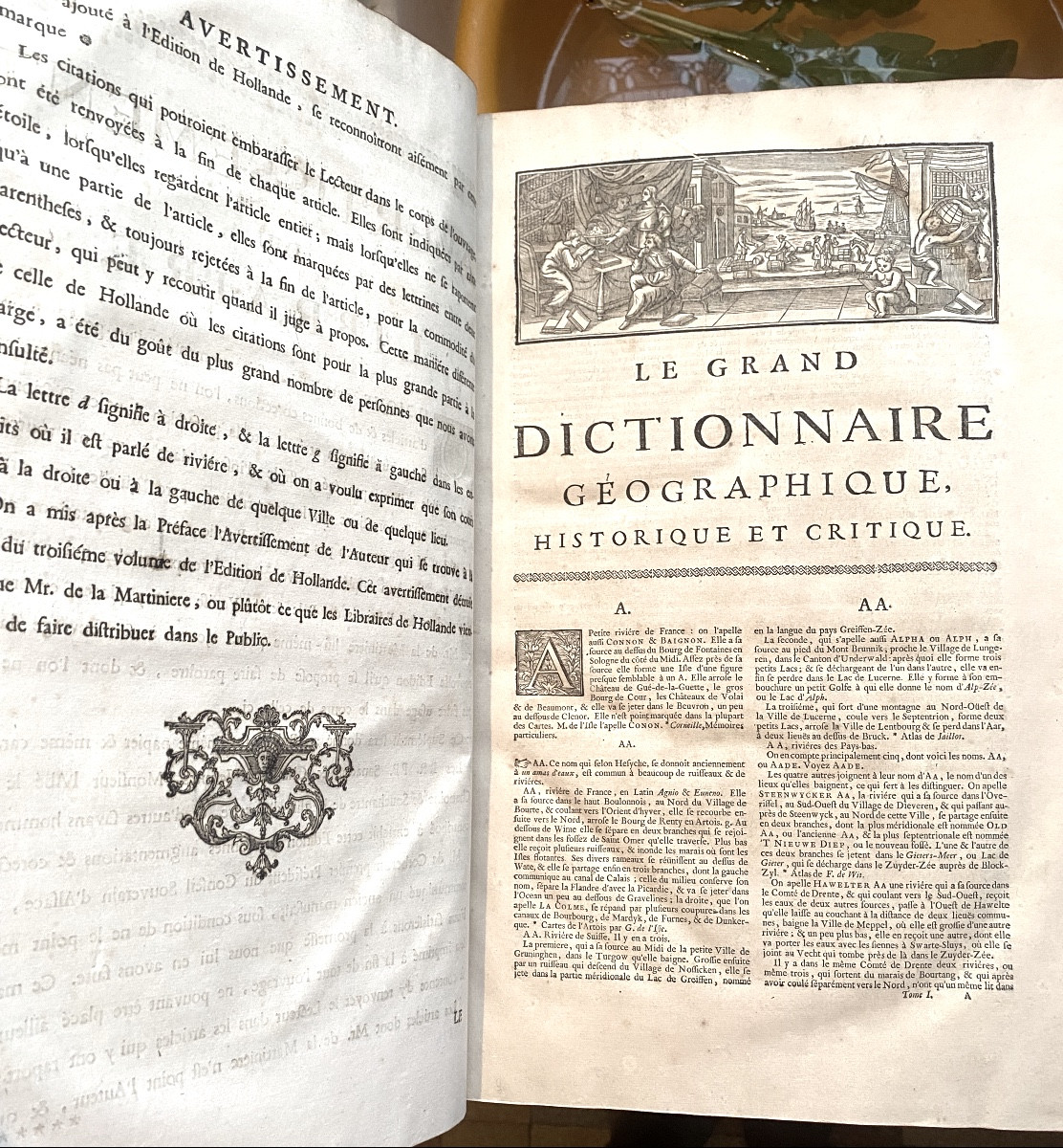 Rare"Grand Dictionnaire Géographique Historique & Critique" ,Br. de la Martinière 6 Vol Infolio-photo-6