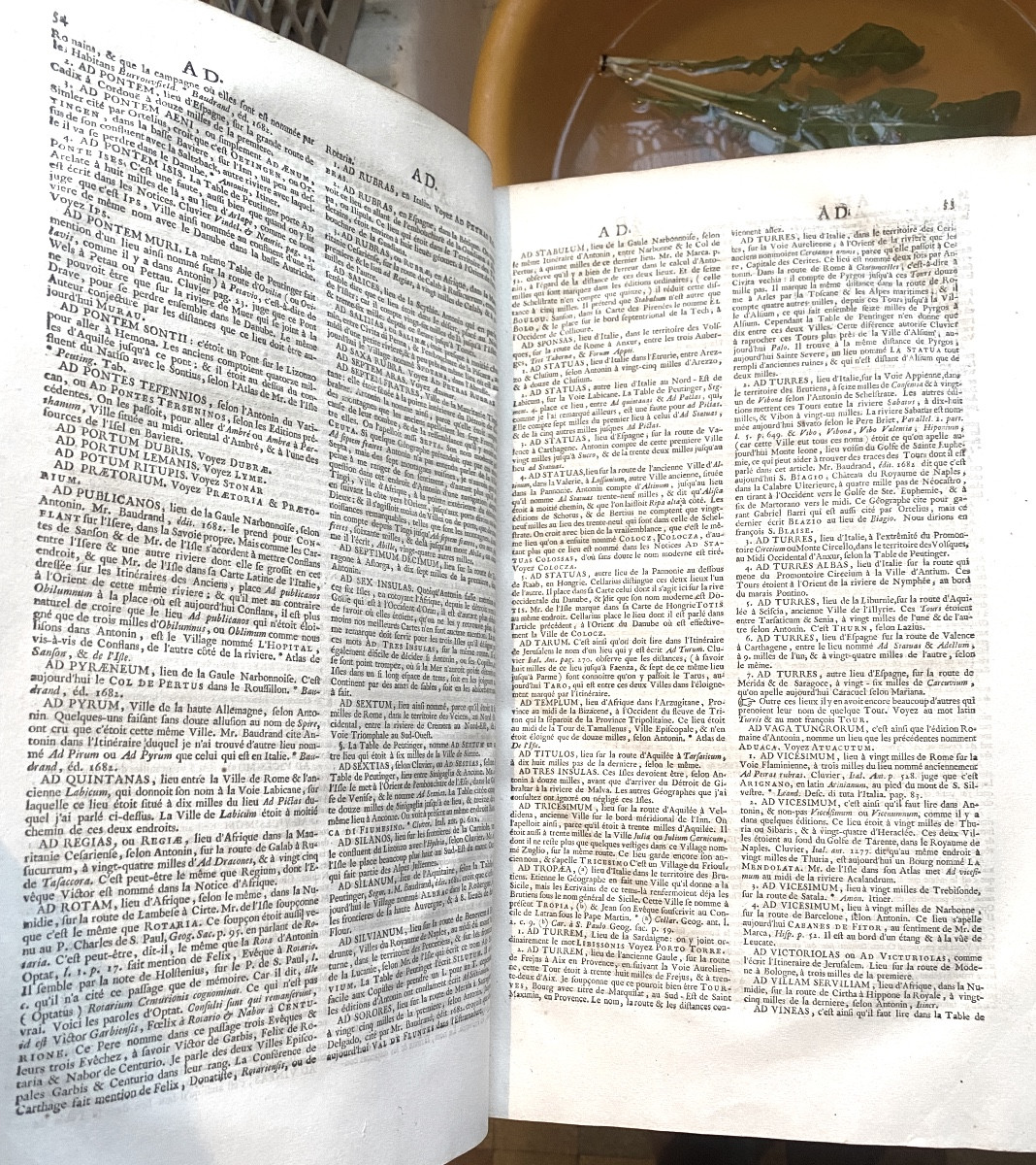 Rare"Grand Dictionnaire Géographique Historique & Critique" ,Br. de la Martinière 6 Vol Infolio-photo-7