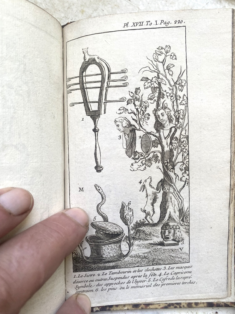 Belle et curieuse "Histoire du Ciel" par l'Abbé Pluche , illustrée et portant Armoiries de 1788-photo-6