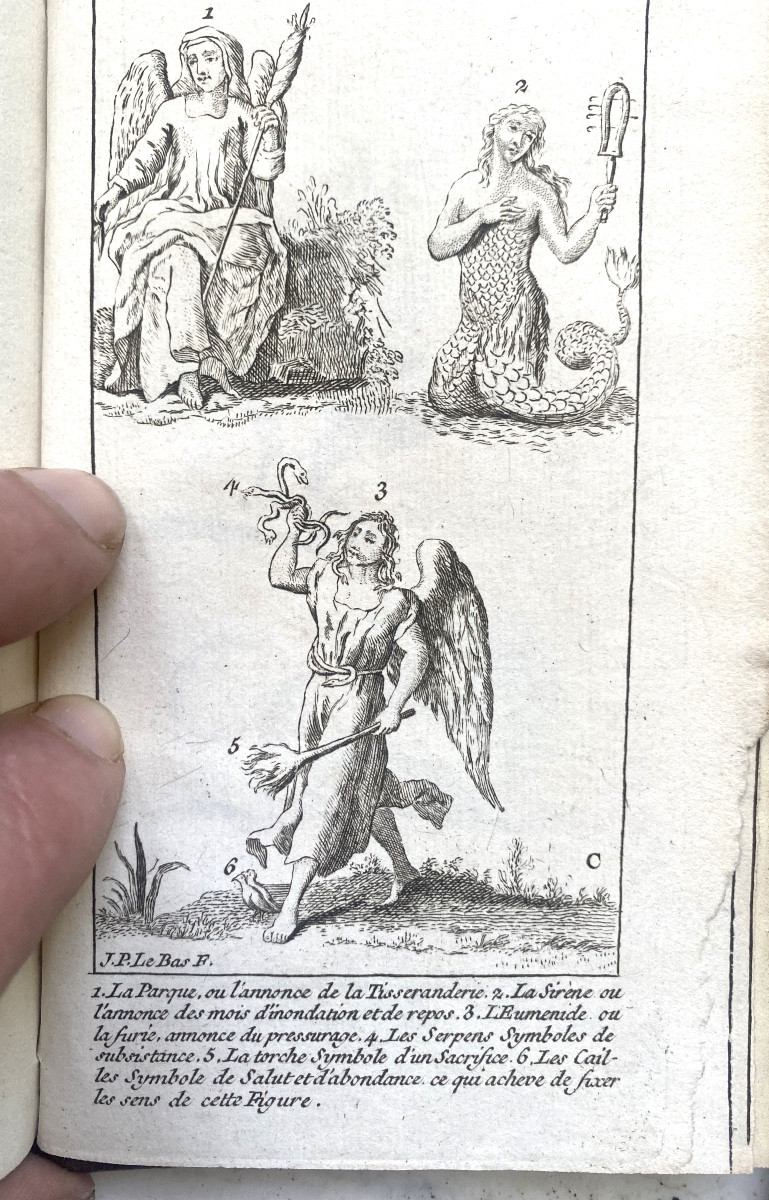 Belle et curieuse "Histoire du Ciel" par l'Abbé Pluche , illustrée et portant Armoiries de 1788-photo-7