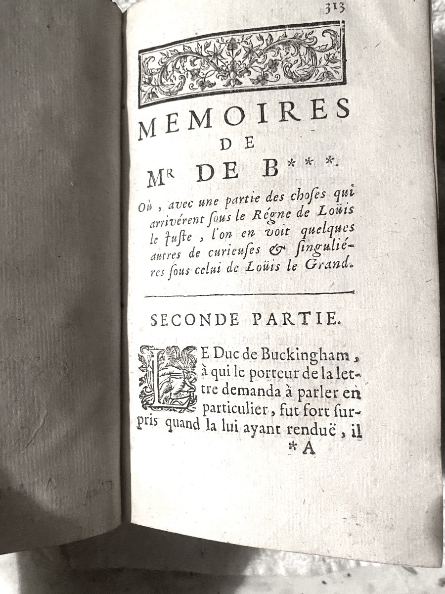 Mémoires de Mr de Bouy ,Secrétaire de Mr le Cardinal de Richelieu , 2 Vol. In.12 Amsterdam 1711-photo-6