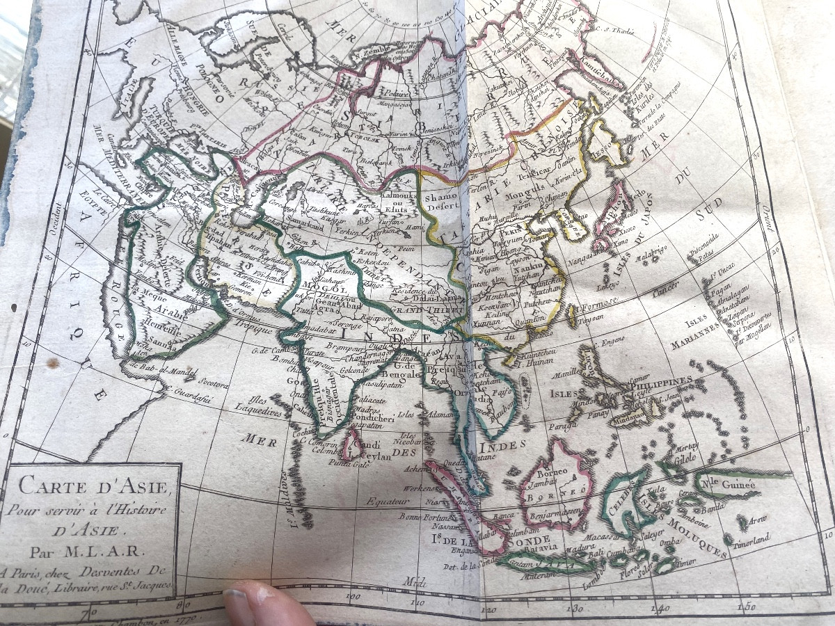 5 Vol In4 : "Histoire Générale de l'Asie , de l'Afrique et de l'Amérique". L'Abbé Roubaud ,1770-photo-2