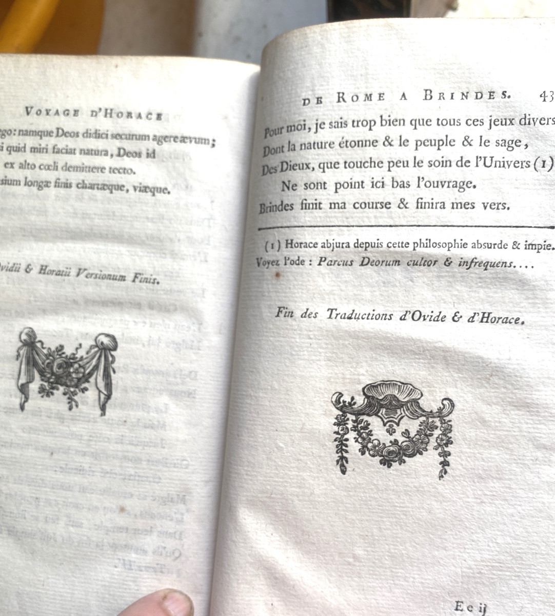 4 Beautiful Vol. In8: "works Of Mr. Le Marquis De Pompignan" With A Trip To Provence, 1784 Paris-photo-8