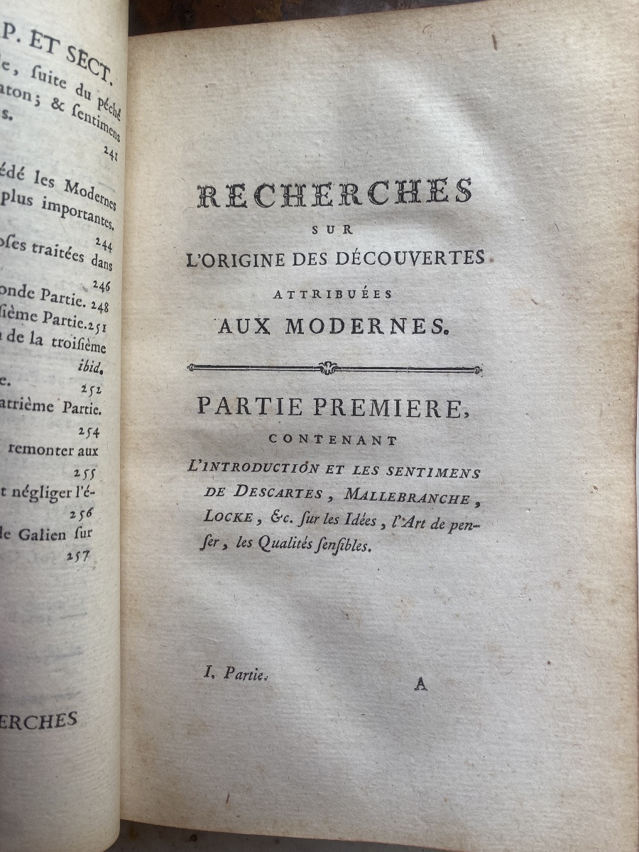2 Vol. In 8: "research On The Origin Of Discoveries Attributed To The Moderns" L. Dutens Paris-photo-6