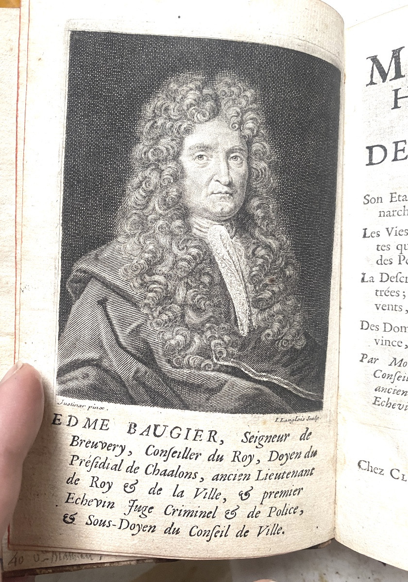 Historical Memoirs Of The Province Of Champagne, By Baugier, 2 Vol. In 12, "chaalons", 1721-photo-4
