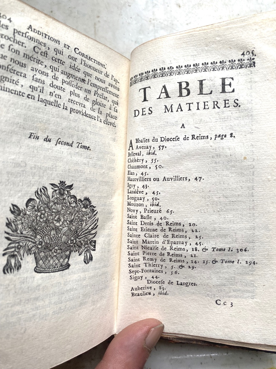 Historical Memoirs Of The Province Of Champagne, By Baugier, 2 Vol. In 12, "chaalons", 1721-photo-6