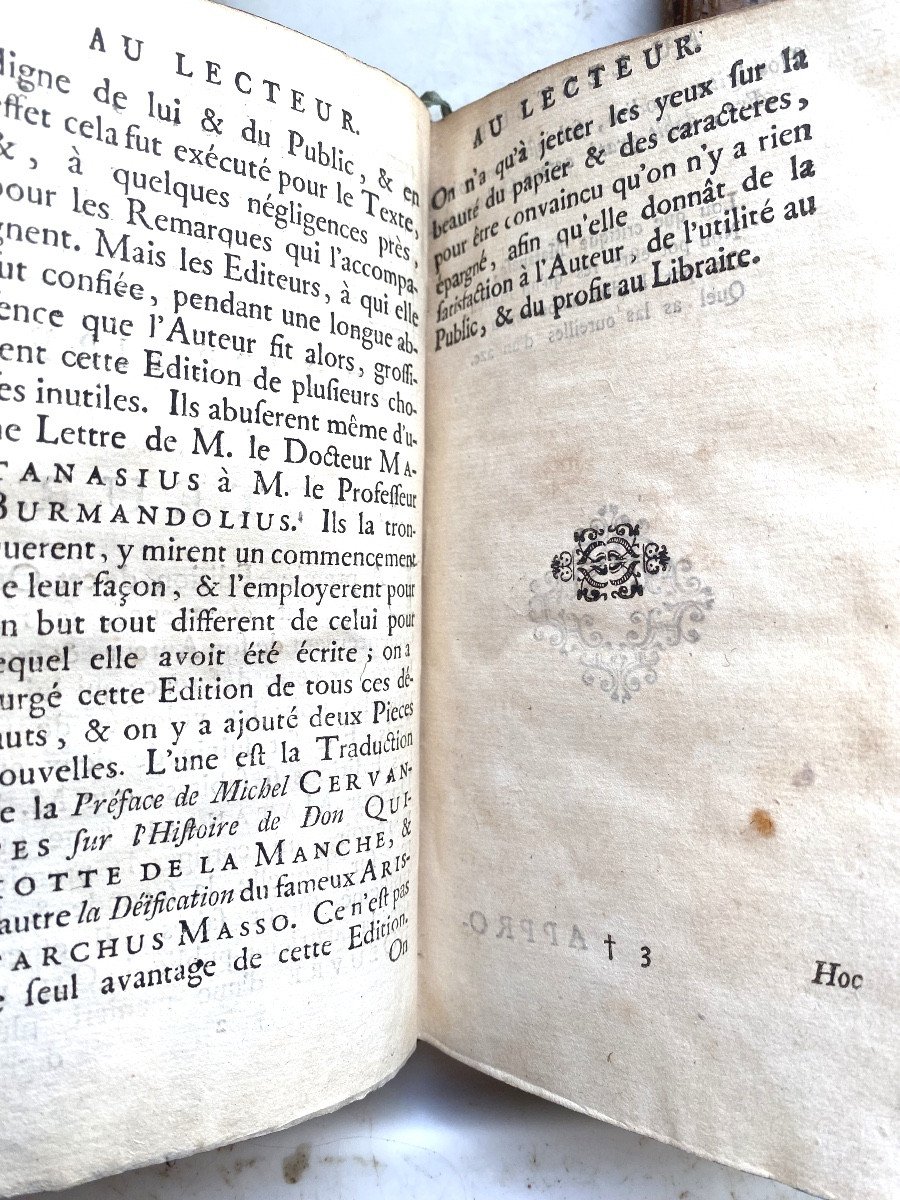 "Le Chef-d'Oeuvre d'un Inconnu " , Chrisostome Matanasius 2 Vol. In 12 ; Lausanne 1758, 9ém Ed.-photo-5
