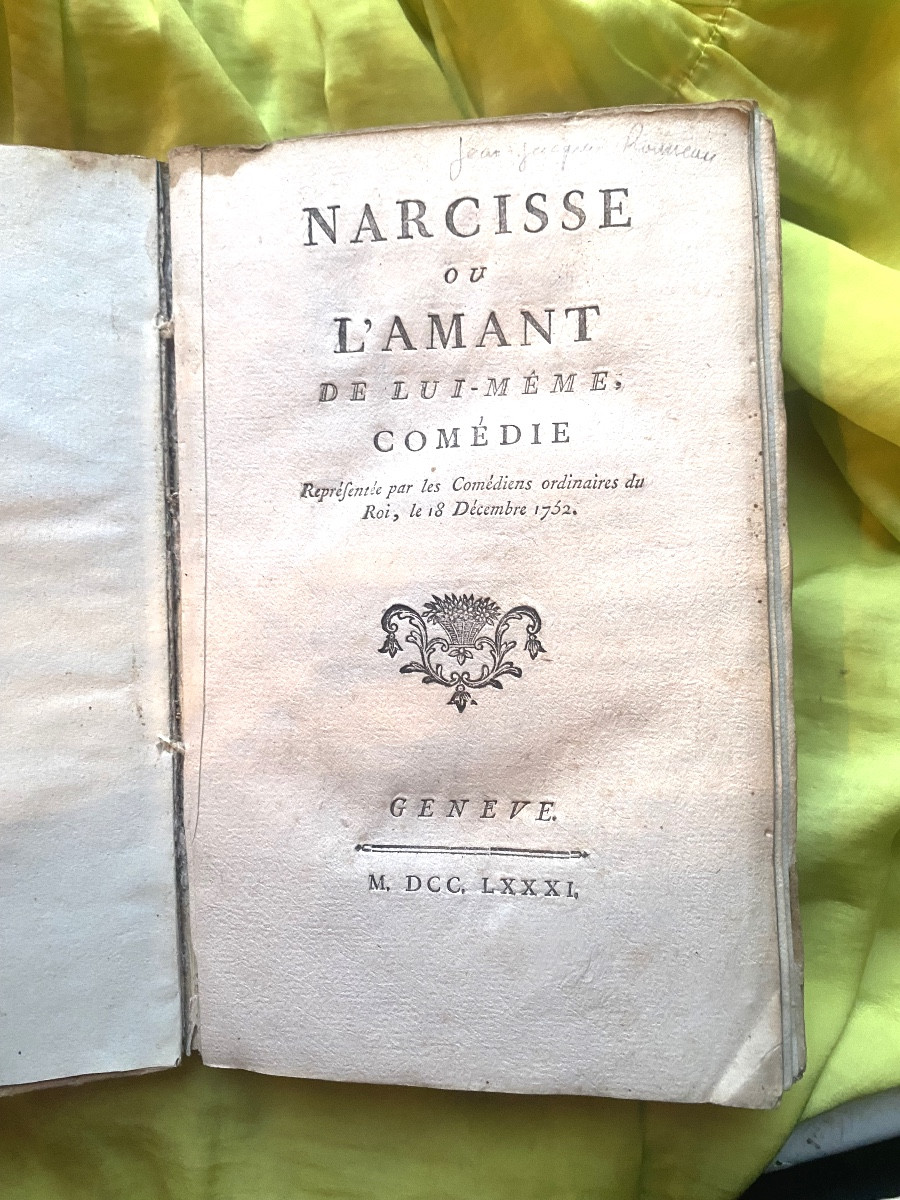 Volume de recueil de Pièces de Théatre , de Poésies et Lettres sur la Musique de J.J. Rousseau-photo-3