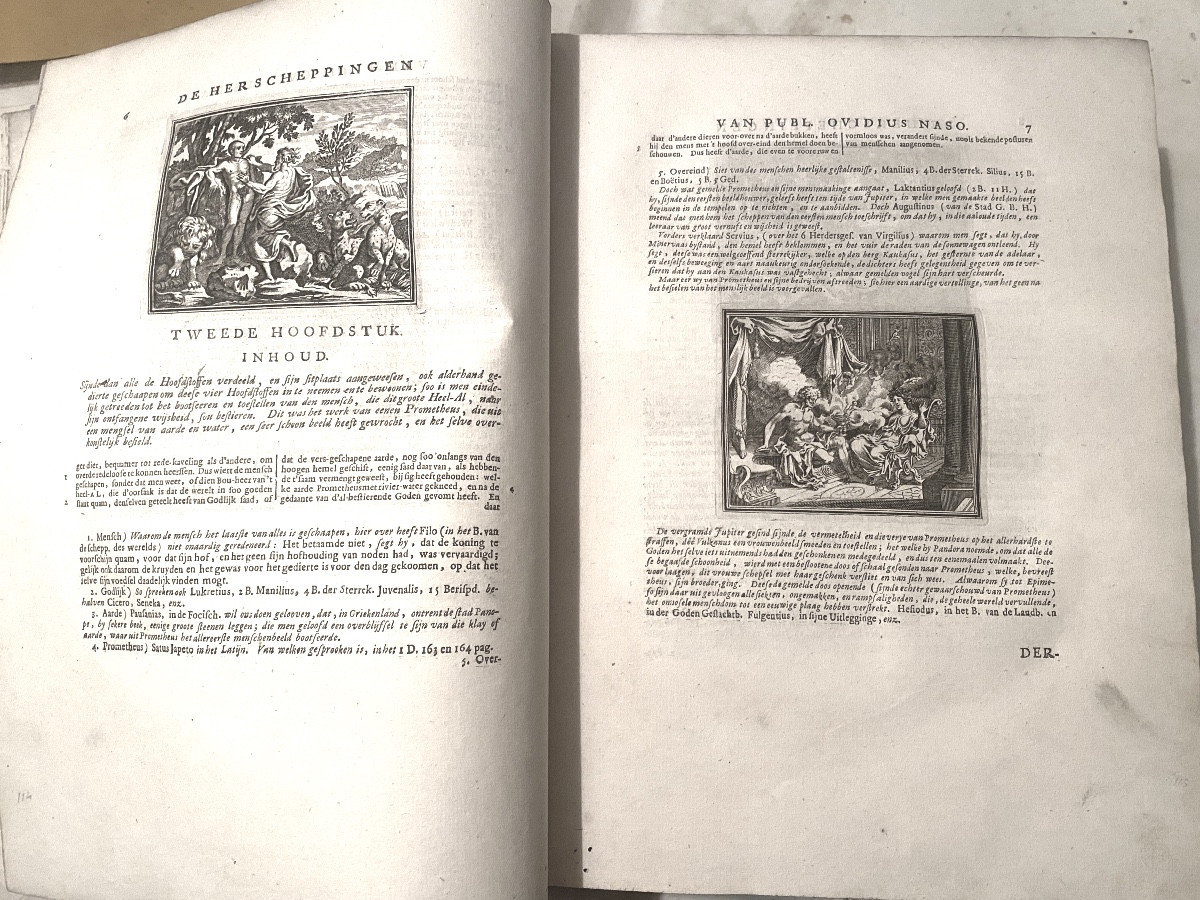 Bel in-folio illustré imprimé à Amsterdam ,1700:"PUBL. OVIDIUS NASO"; Alle De Werken P. Mortier-photo-2