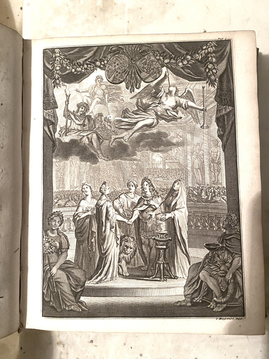 Vol. In 4 en velin de 1735 Amsterdam: Wilhem De Derde Engeland , Schotland Vrankryk en Ierland.-photo-4