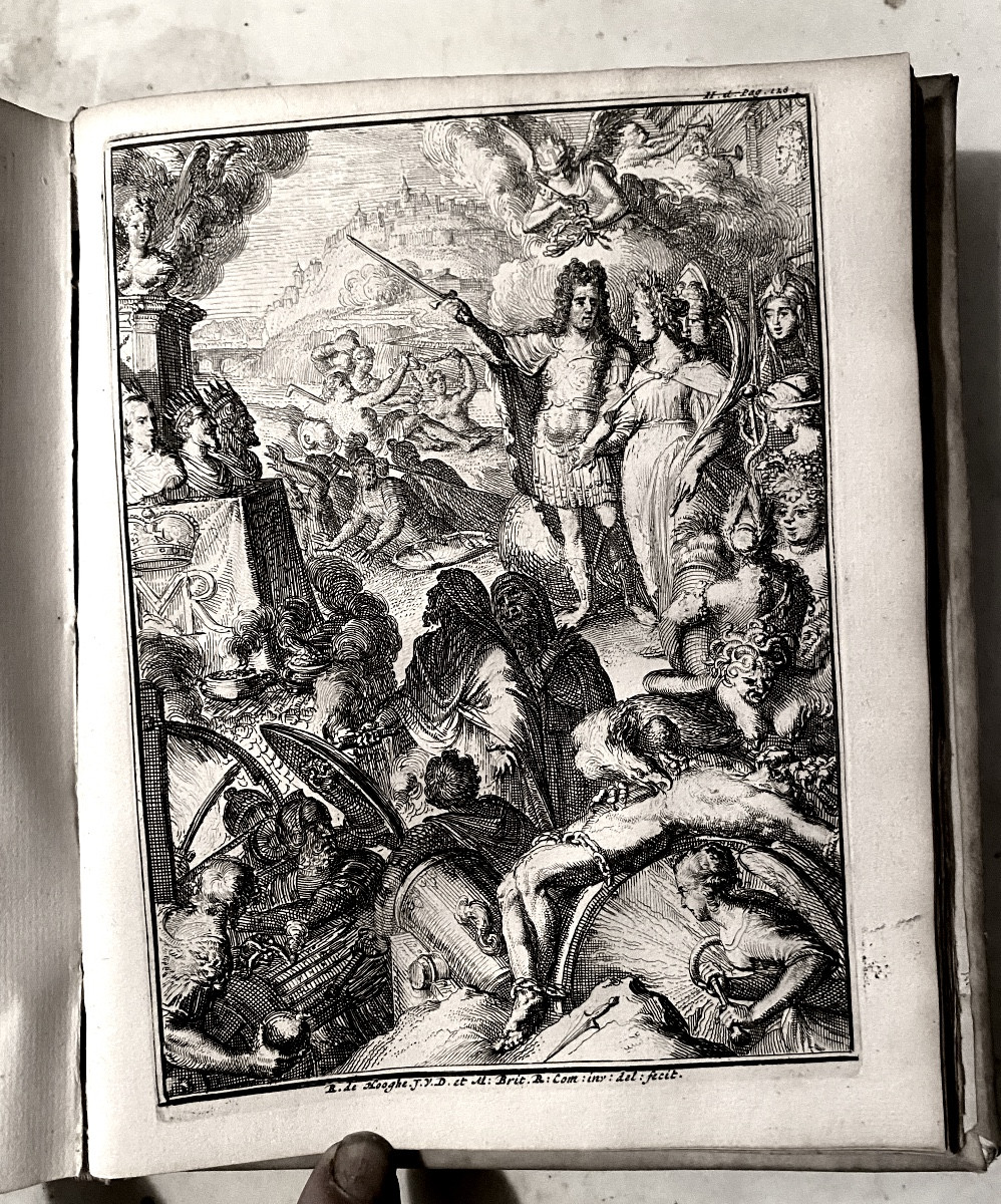 Vol. In 4 en velin de 1735 Amsterdam: Wilhem De Derde Engeland , Schotland Vrankryk en Ierland.-photo-5