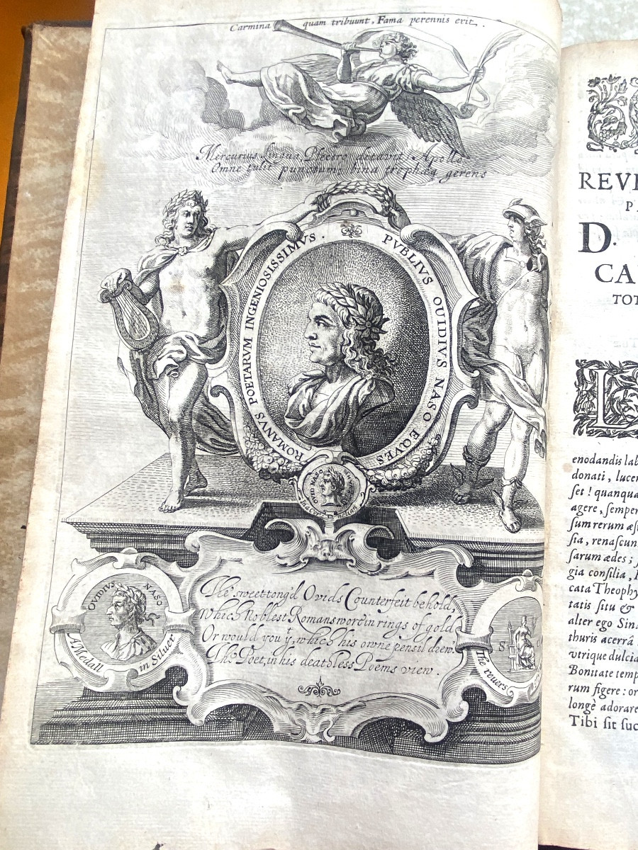 Rare And Beautiful Illustrated Folio From 1637 In Paris: "pvb Ovidii Nasonis" Metamorphoses In 15 Books.-photo-1