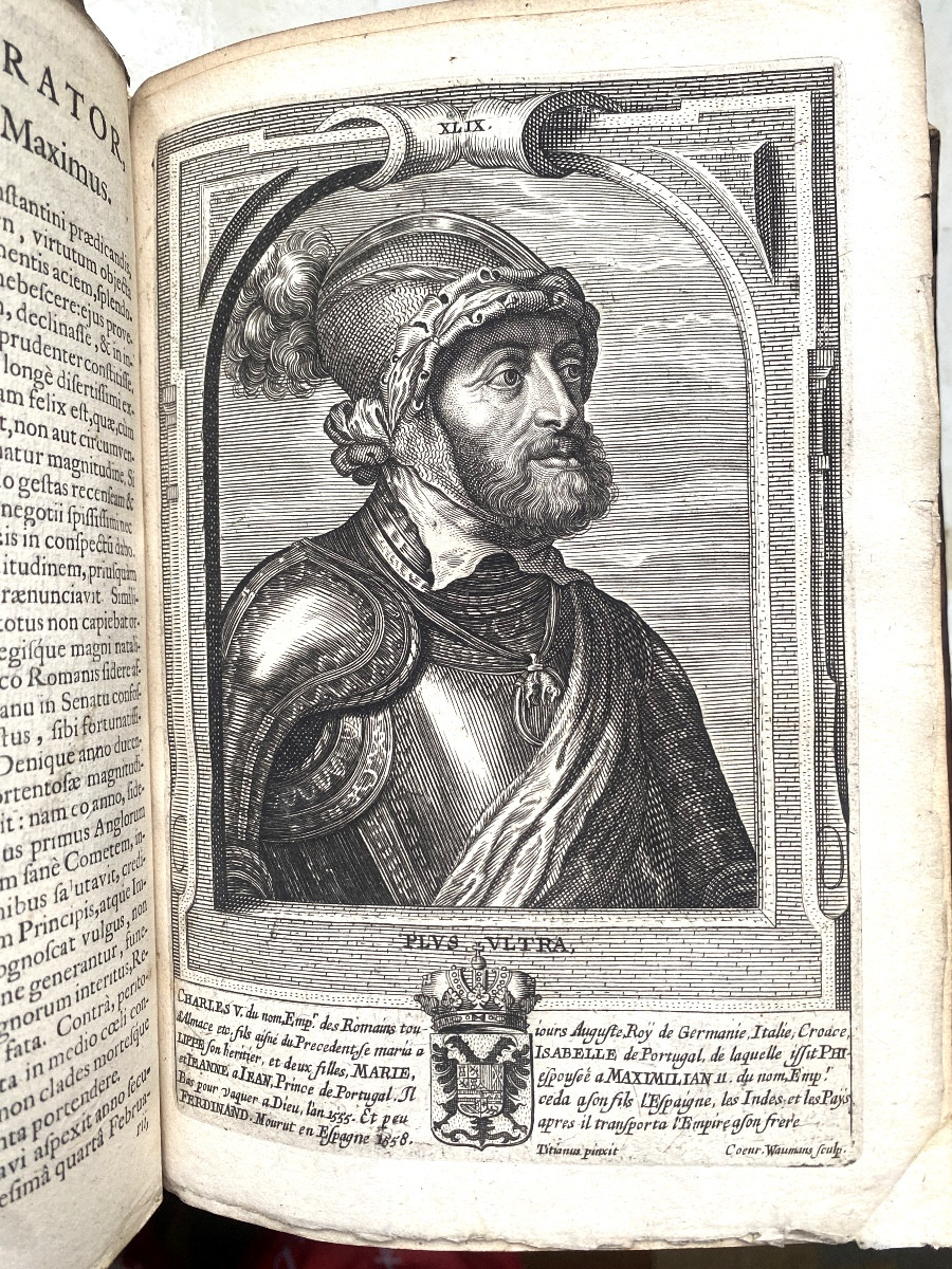 Un volume In 4 illustré de beaux portraits , a Bruxelles 1672 "Ducibus AB Anno post Christum". -photo-7