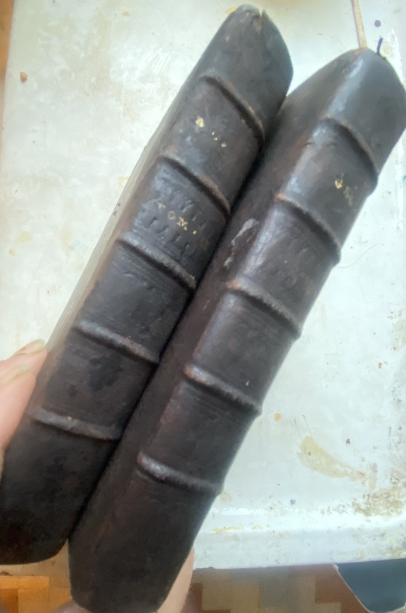 Beau Manuscrit lisible 18ème en deux volumes In 12 :"Les Nuits Attiques d'Aulu-Gelle" -photo-2