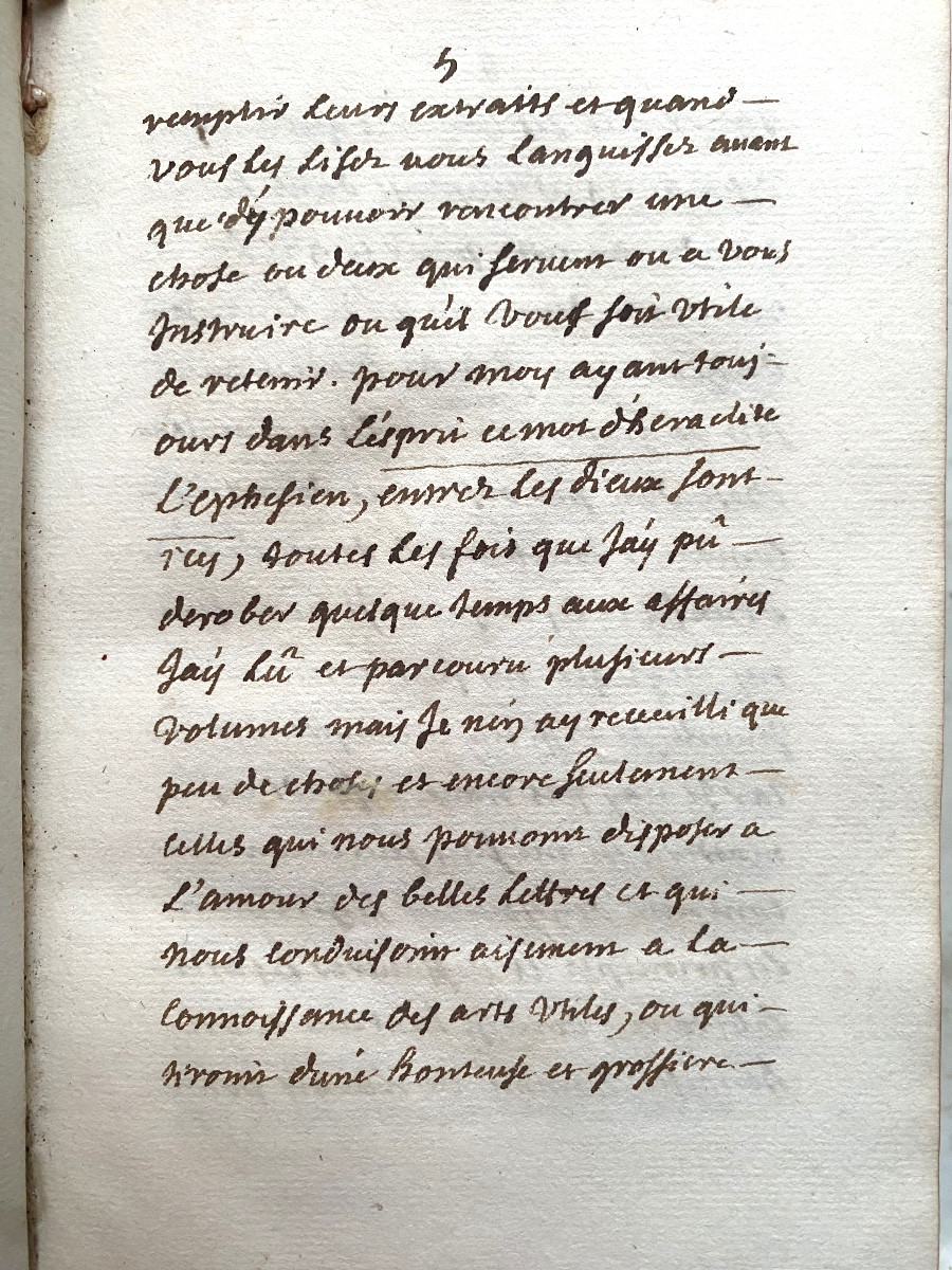 Beau Manuscrit lisible 18ème en deux volumes In 12 :"Les Nuits Attiques d'Aulu-Gelle" -photo-4