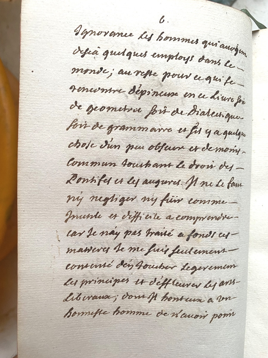 Beau Manuscrit lisible 18ème en deux volumes In 12 :"Les Nuits Attiques d'Aulu-Gelle" -photo-5