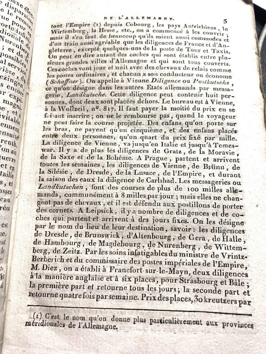 "Itinéraire de l'Allemagne" guide du voyageur paysages et étapes , a Paris 1806 , in 12 rel. At-photo-2
