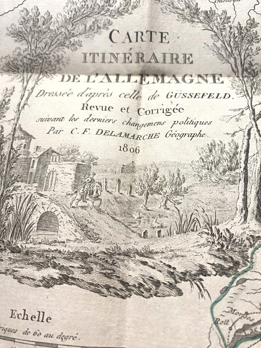 "Itinéraire de l'Allemagne" guide du voyageur paysages et étapes , a Paris 1806 , in 12 rel. At-photo-5