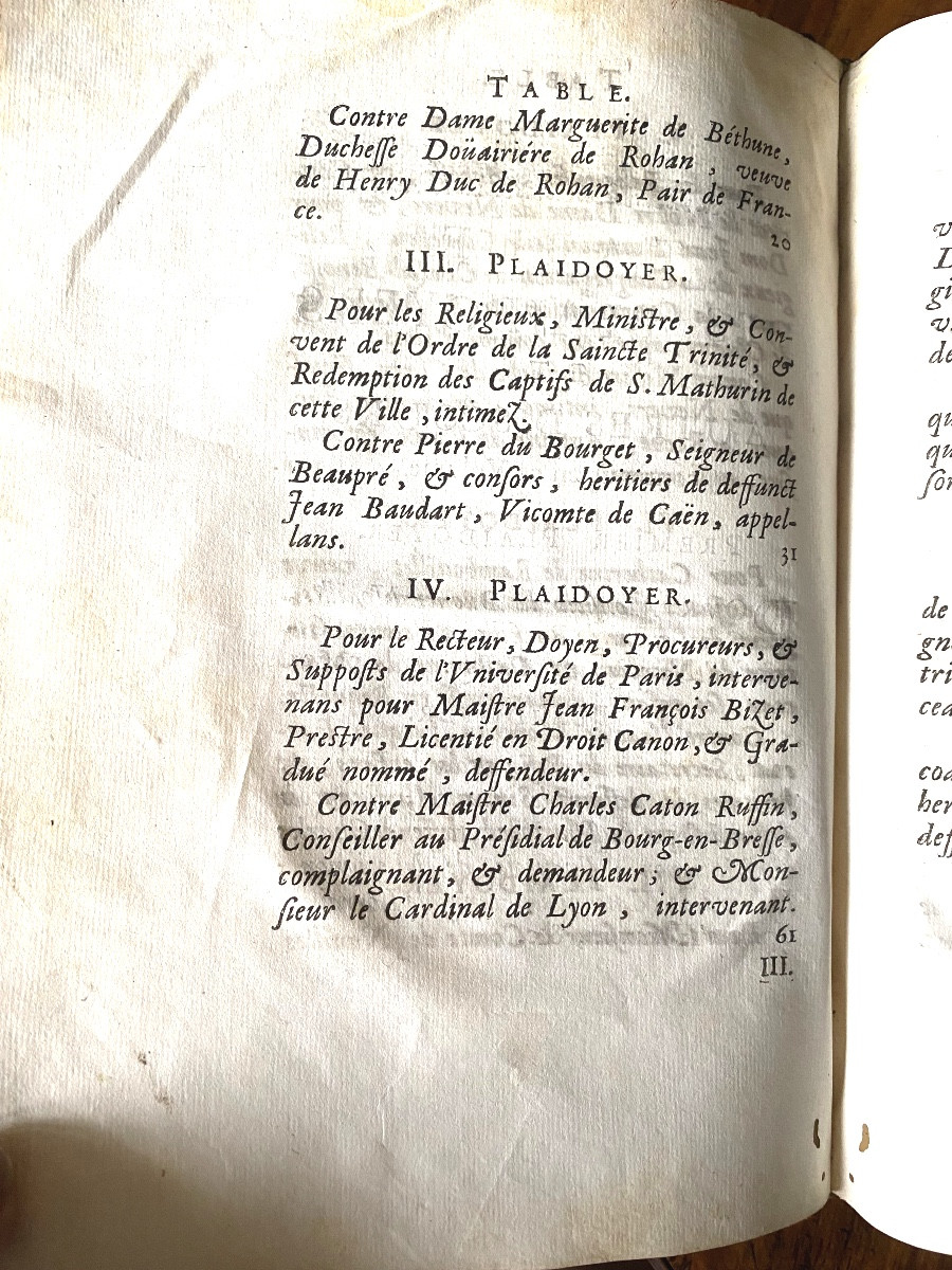 Bel In 4 de 1670 : "Plaidoyers et autres oeuvres d'Olivier Patru" Conseiller du Roi . Paris-photo-4