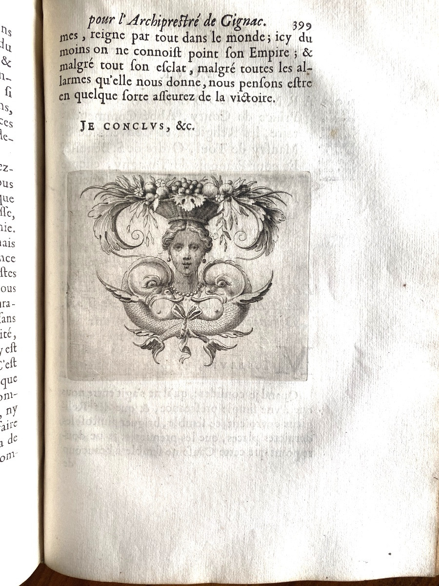 Bel In 4 de 1670 : "Plaidoyers et autres oeuvres d'Olivier Patru" Conseiller du Roi . Paris-photo-8