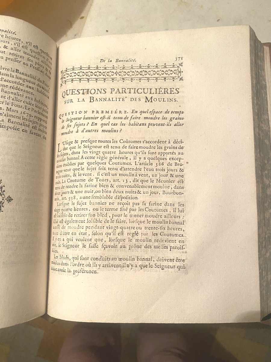 Bel In 4 In Toulouse: 1767. "treatise On Seigneurial Rights And Feudal Matters". Boutaric-photo-7