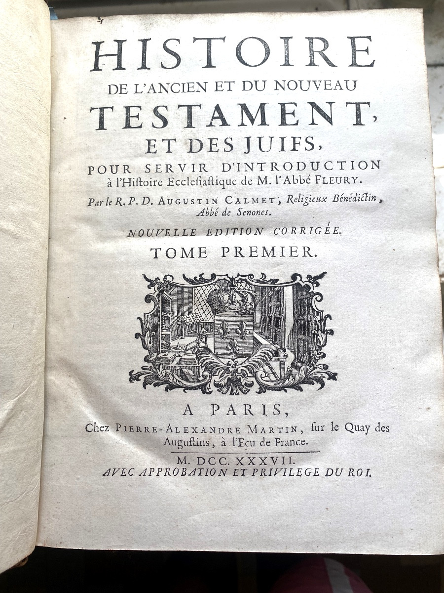 4 Vol. In4, From The Library Of The Duke Of Noailles "history Of The Old Testament And The Jews-photo-4