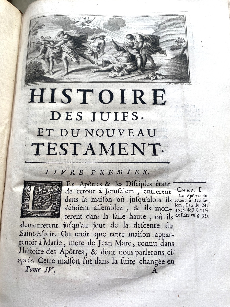 4 Vol. In4, From The Library Of The Duke Of Noailles "history Of The Old Testament And The Jews-photo-6