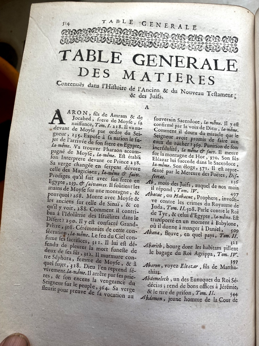 4 Vol. In4, From The Library Of The Duke Of Noailles "history Of The Old Testament And The Jews-photo-7