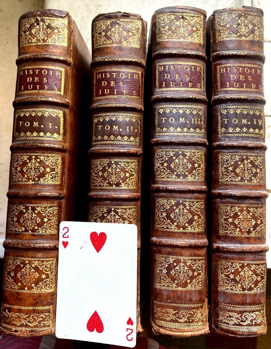 4 Vol. In4, From The Library Of The Duke Of Noailles "history Of The Old Testament And The Jews