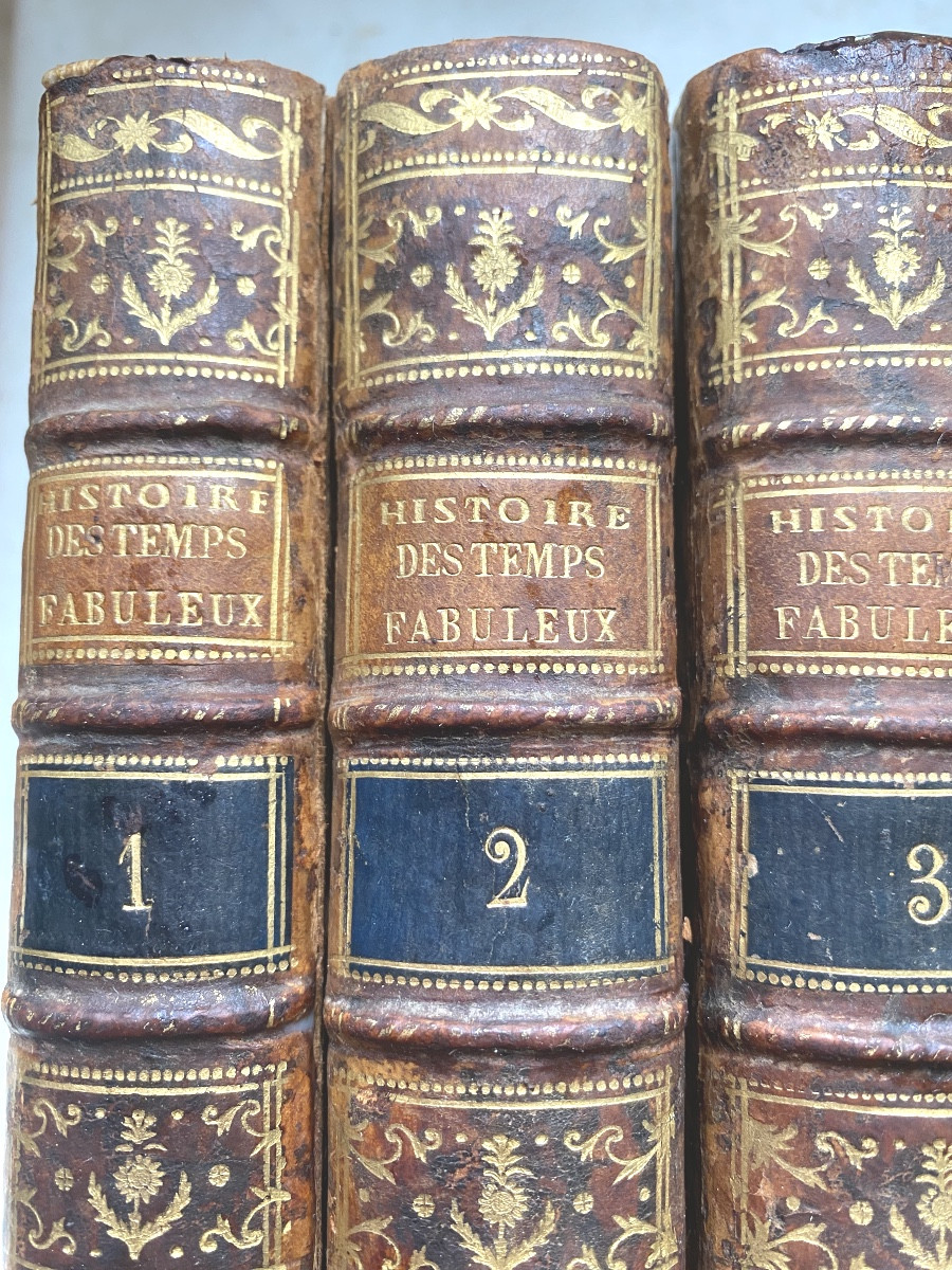 Egyptology: 4 Vol. In8 "true History Of Fabulous Times" By Guérin Du Rocher 1776 Paris-photo-2