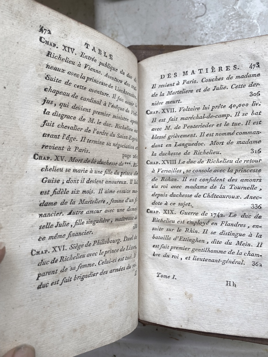 3 Vol.in8: "private Life Of Marshal Richelieu", Containing His Loves And Intrigues Paris 1791-photo-5