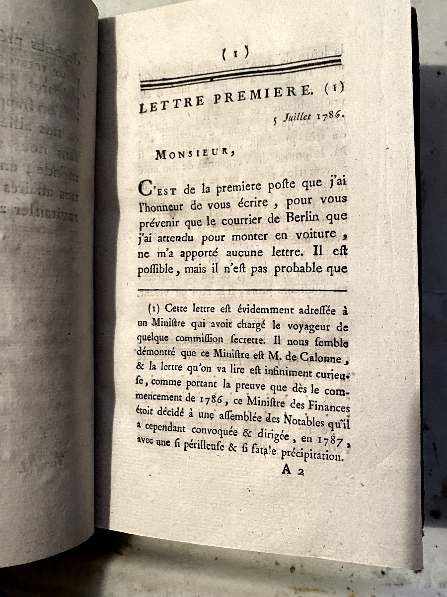 Edition Originale très rare du Comte de Mirabeau "Histoire Secrète de la Cour de Berlin" 2 Vol.-photo-4