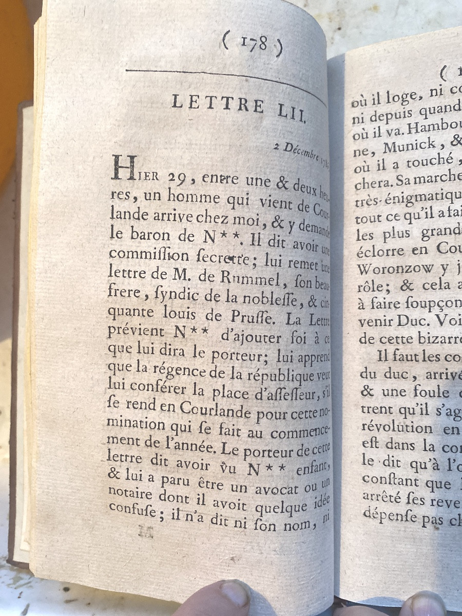 Edition Originale très rare du Comte de Mirabeau "Histoire Secrète de la Cour de Berlin" 2 Vol.-photo-8