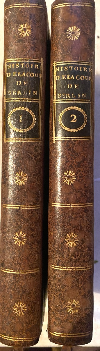 Edition Originale très rare du Comte de Mirabeau "Histoire Secrète de la Cour de Berlin" 2 Vol.