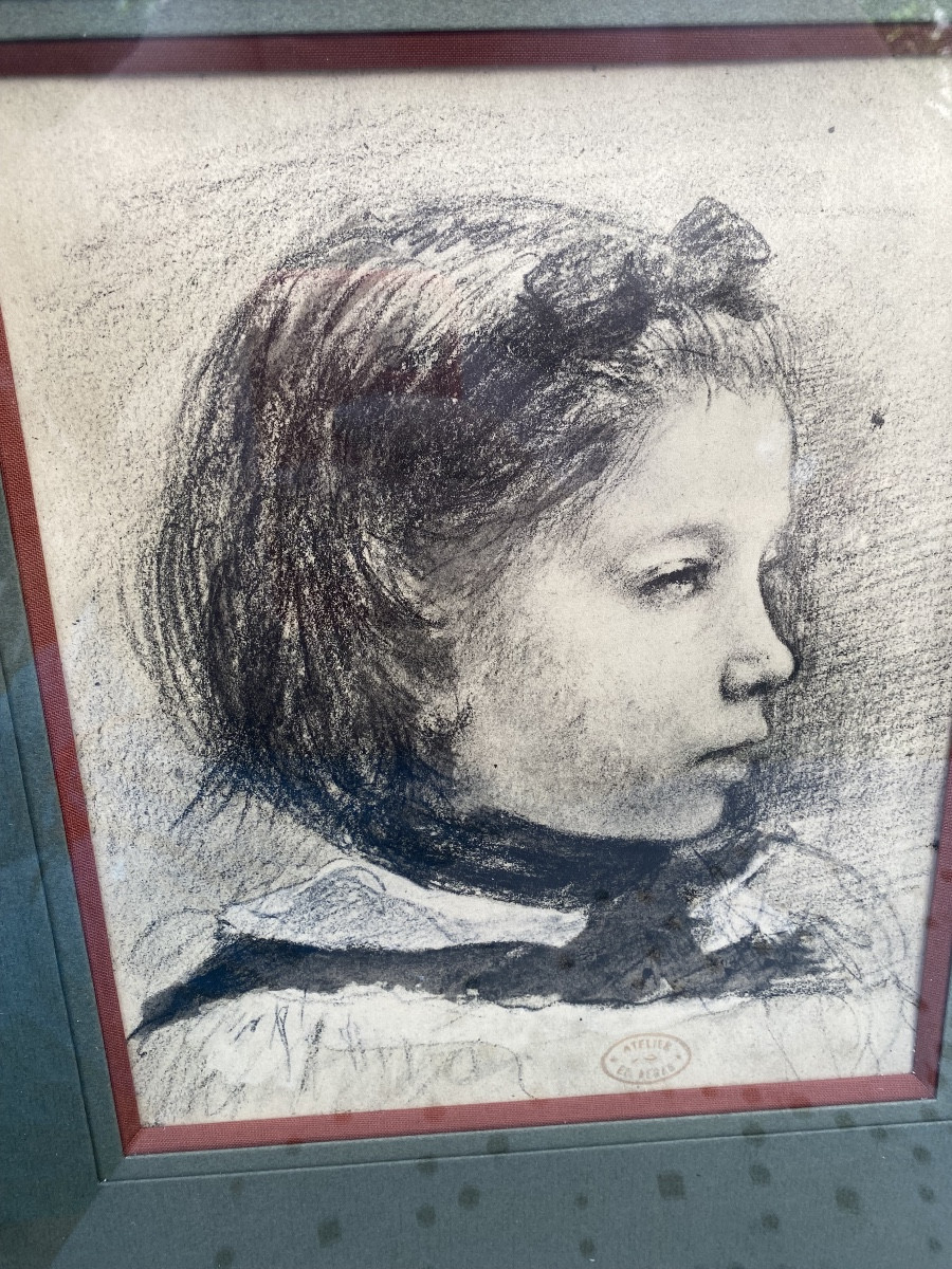 "portrait Of Giulia Bellelli Circa 1858" By Edgar Degas, Print From Paul Valéry's Book 1937-photo-5
