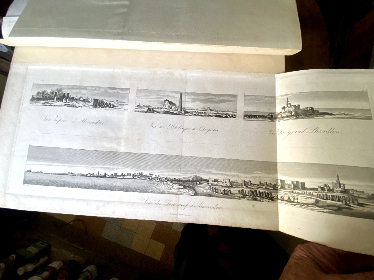 2 Vol. In4 & In-plano / "journey To Upper And Lower Egypt" By Vivant Denon, Didot Paris 1802-photo-4