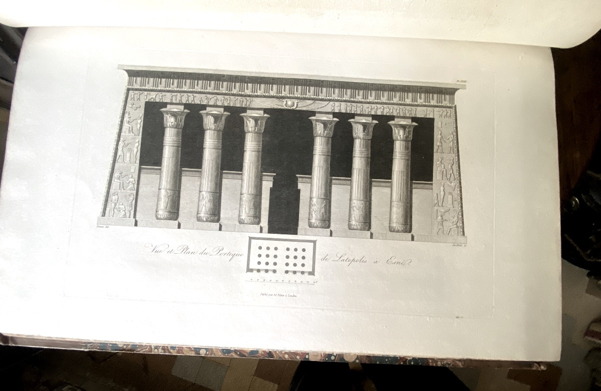 2 Vol. In4 & In-plano / "journey To Upper And Lower Egypt" By Vivant Denon, Didot Paris 1802-photo-5