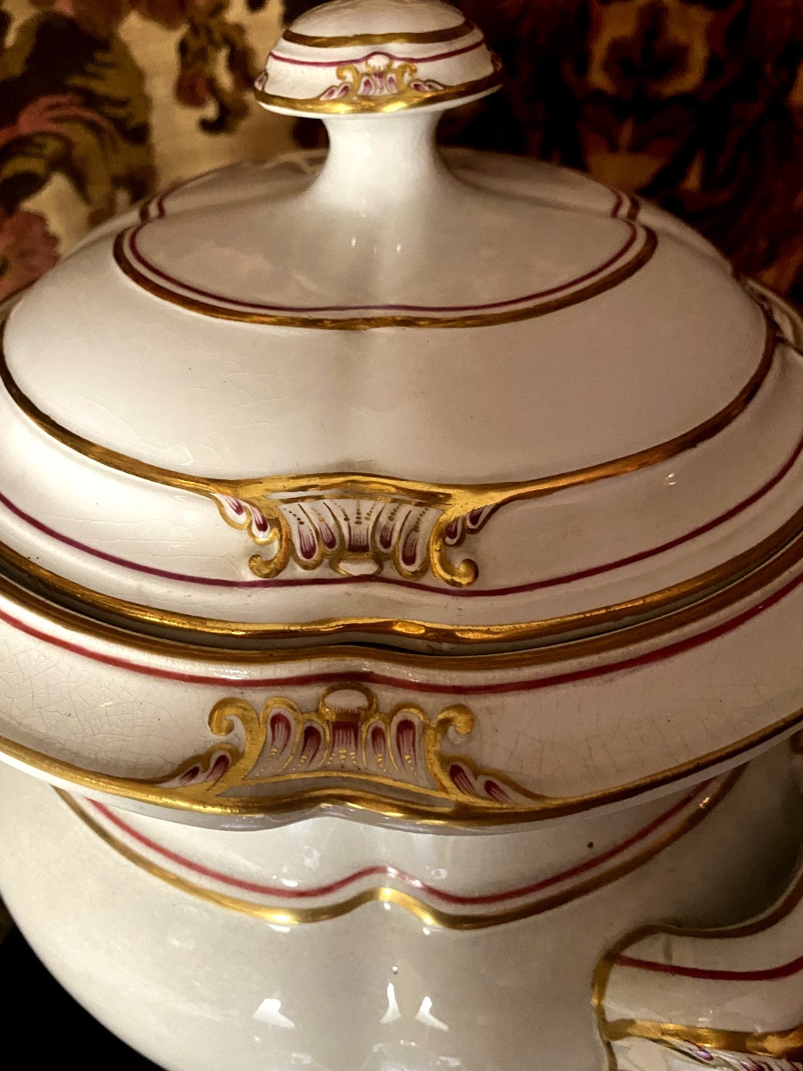 Important 19th Century Minton Decorated White Porcelain Ginger Jar In Louis XV Baroque Style-photo-7