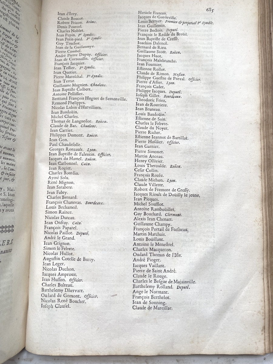 1 Vol.In-folio 17ème :"Histoire Chronologique de la Grande Chancellerie de France" A. Tessereau-photo-8