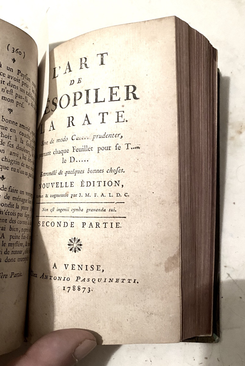 Outil bien utile en ce moment:"L'Art de Désopiler la Rate". A Venise Antoin. Pasquinetti 178873-photo-3