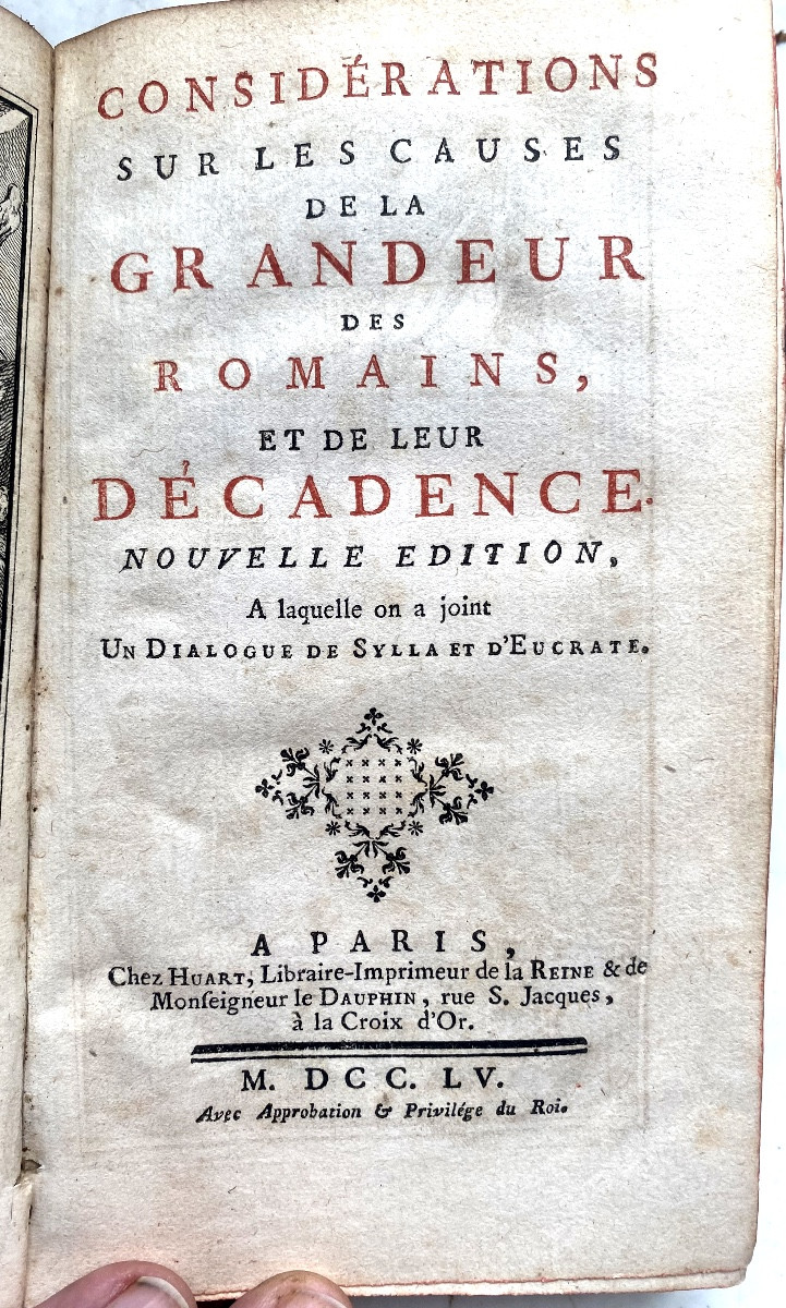  Aux Armes; de la Bibl de Montesquieu "Considérations sur les Causes de la Grandeur des Romains-photo-3