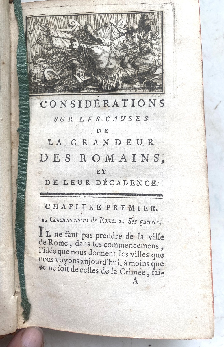  Aux Armes; de la Bibl de Montesquieu "Considérations sur les Causes de la Grandeur des Romains-photo-3