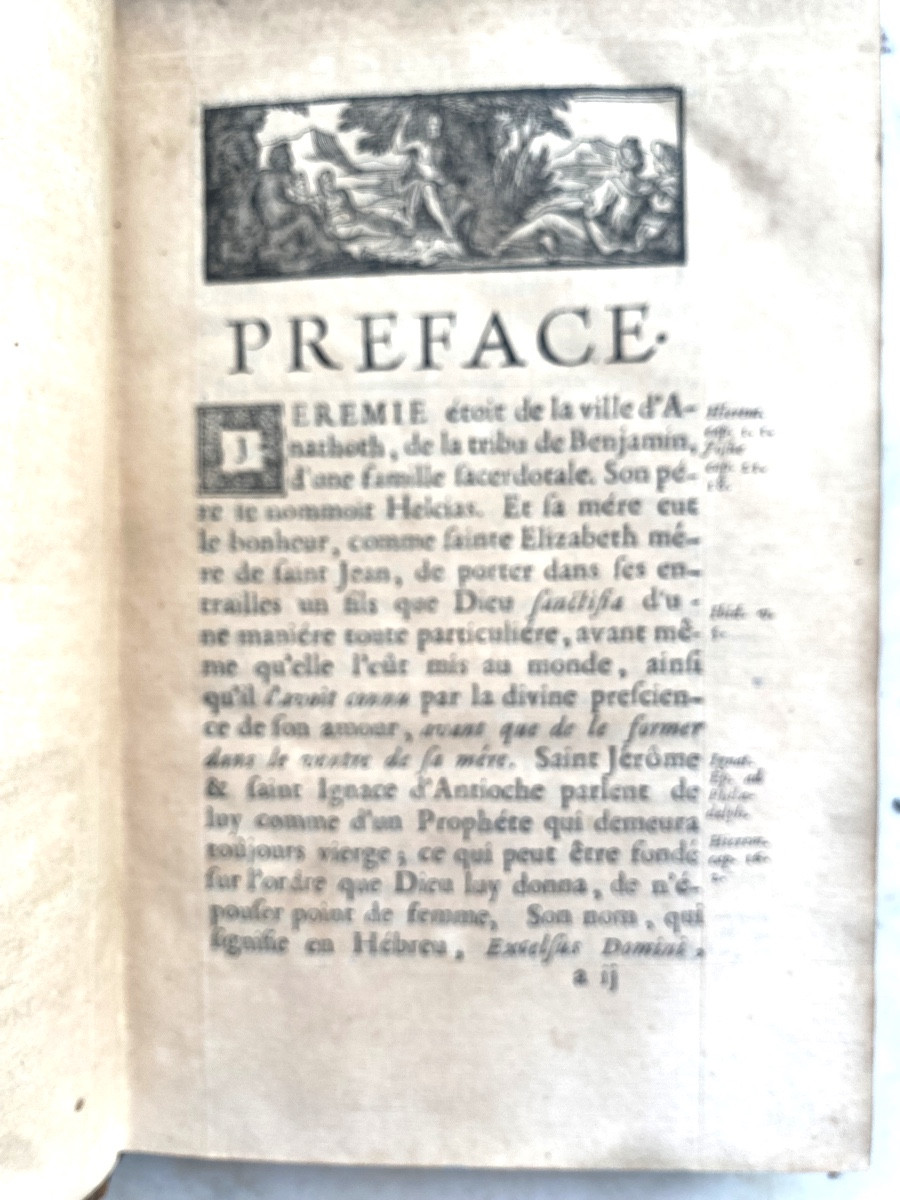 Jérémie , trad. en Français , avec une expl. des Saints Pères :aux Armes de Denis II Sr de Brou-photo-3