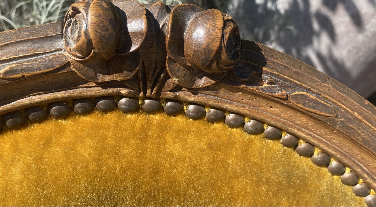 Pair Of 18th Century Louis XV Style Stained Morgani Lounge Cabriolets, Well Carved-photo-3