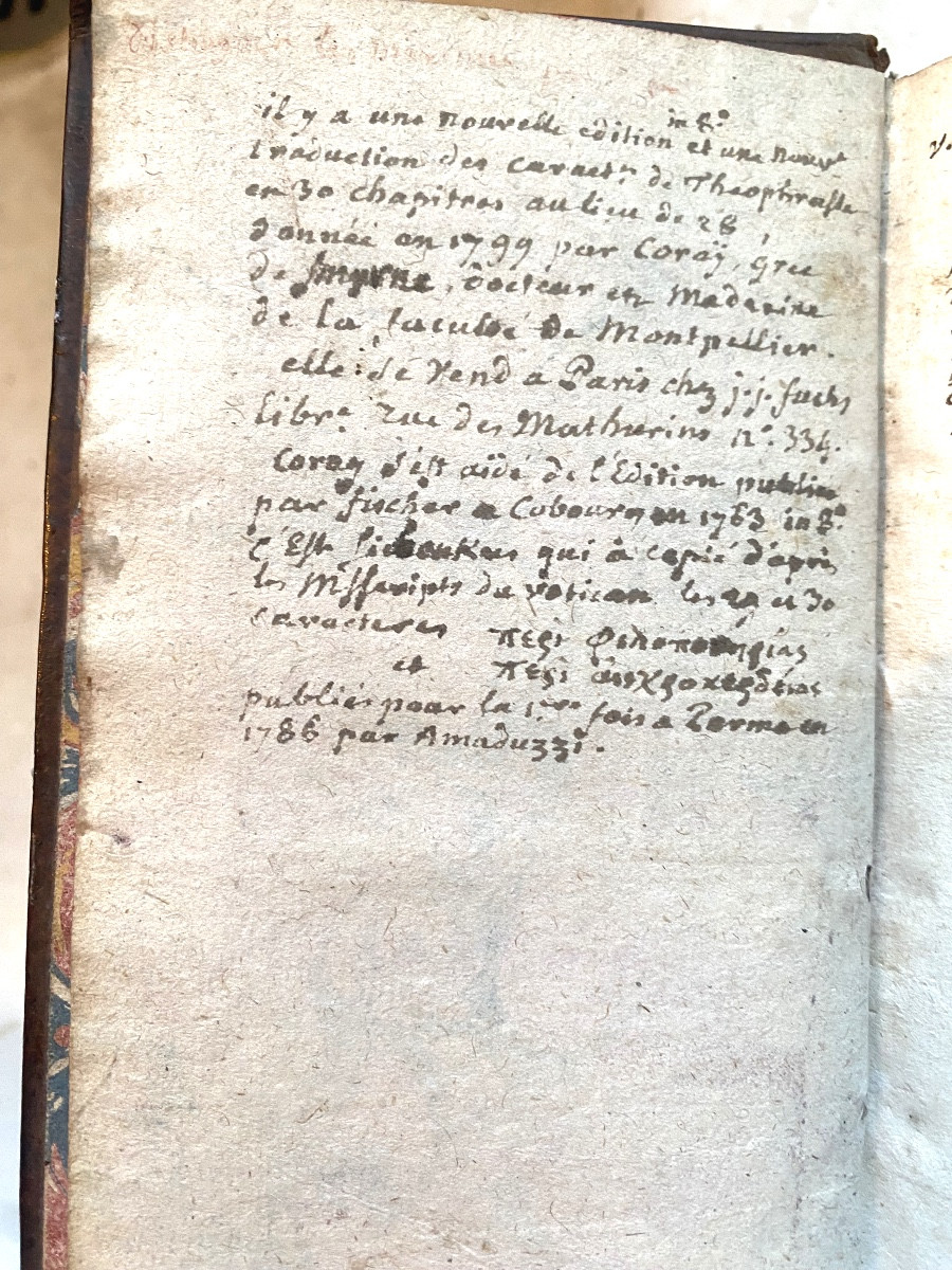 Ouvrage d'Erudit : "Les Caractères de Théophraste" de "La Bruyère" . 2 forts Vol. In 12 . 1694.-photo-2