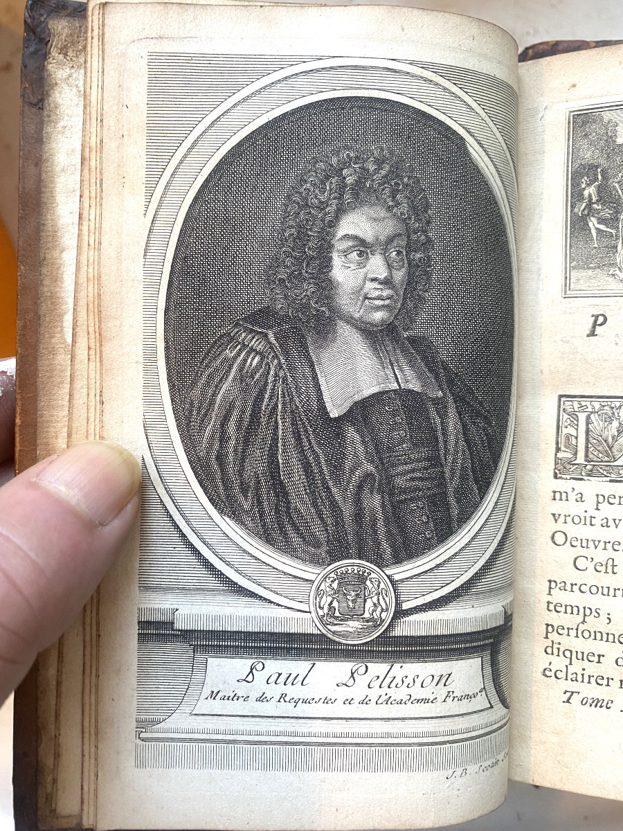 Complete In Three Volumes. In 12 "miscellaneous Works Of Monsieur Pellisson", From The Academy, Paris 1735-photo-4