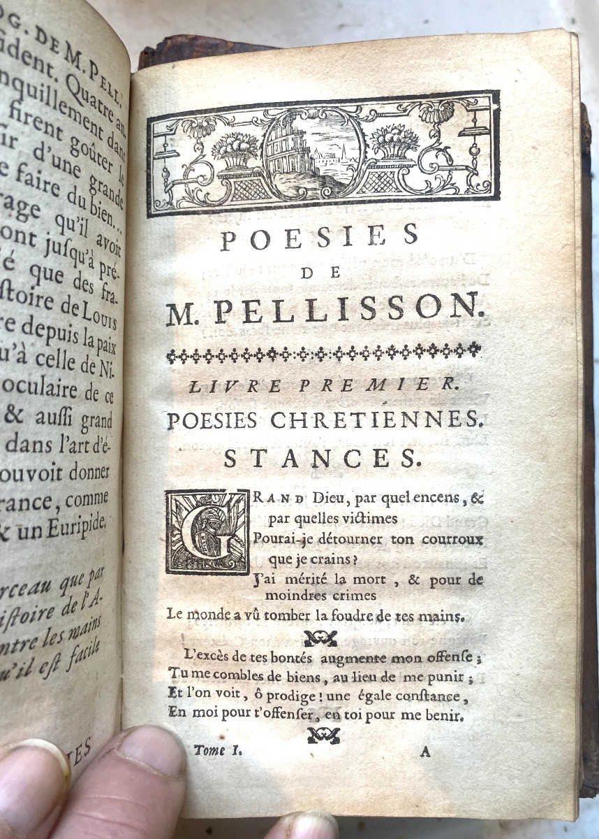 Complete In Three Volumes. In 12 "miscellaneous Works Of Monsieur Pellisson", From The Academy, Paris 1735-photo-3