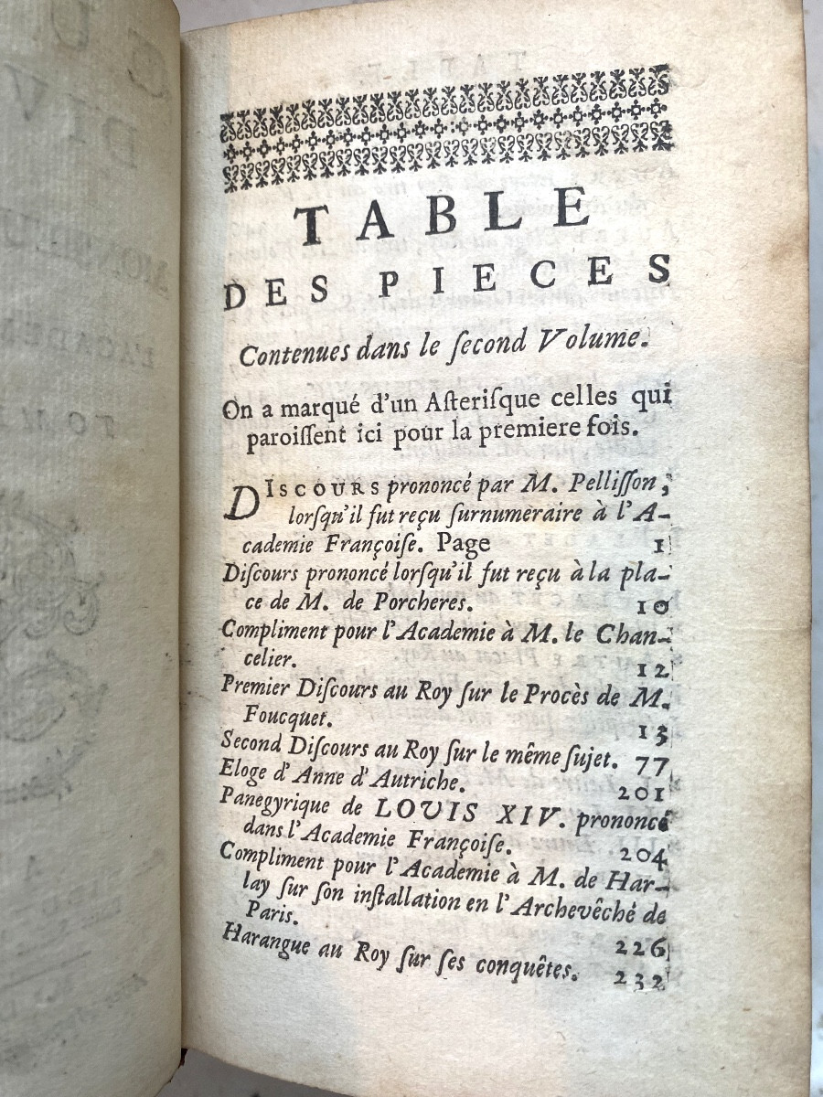 Complete In Three Volumes. In 12 "miscellaneous Works Of Monsieur Pellisson", From The Academy, Paris 1735-photo-8